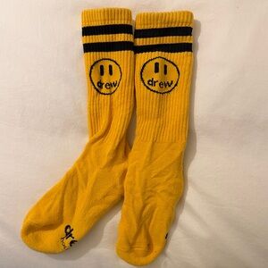 DREW Yellow Socks with Smiley Design